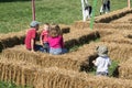 Children Playing in a Maze Royalty Free Stock Photo